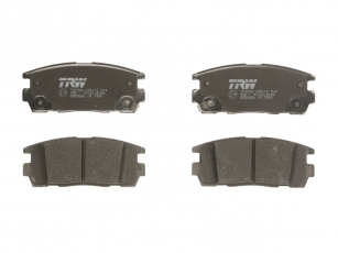 Купить GDB3566 TRW Тормозные колодки задние Каптива (2.0, 2.2, 2.4) с звуковым предупреждением износа